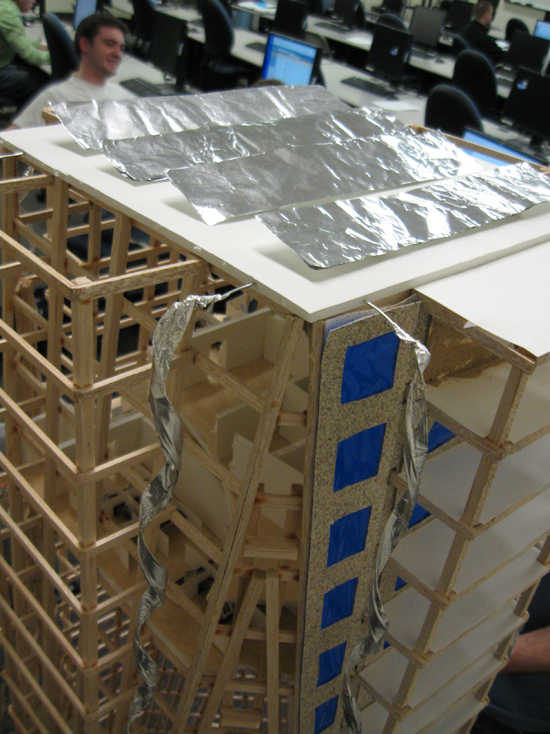 BYU Balsa Tower EERI Seismic Design Competition